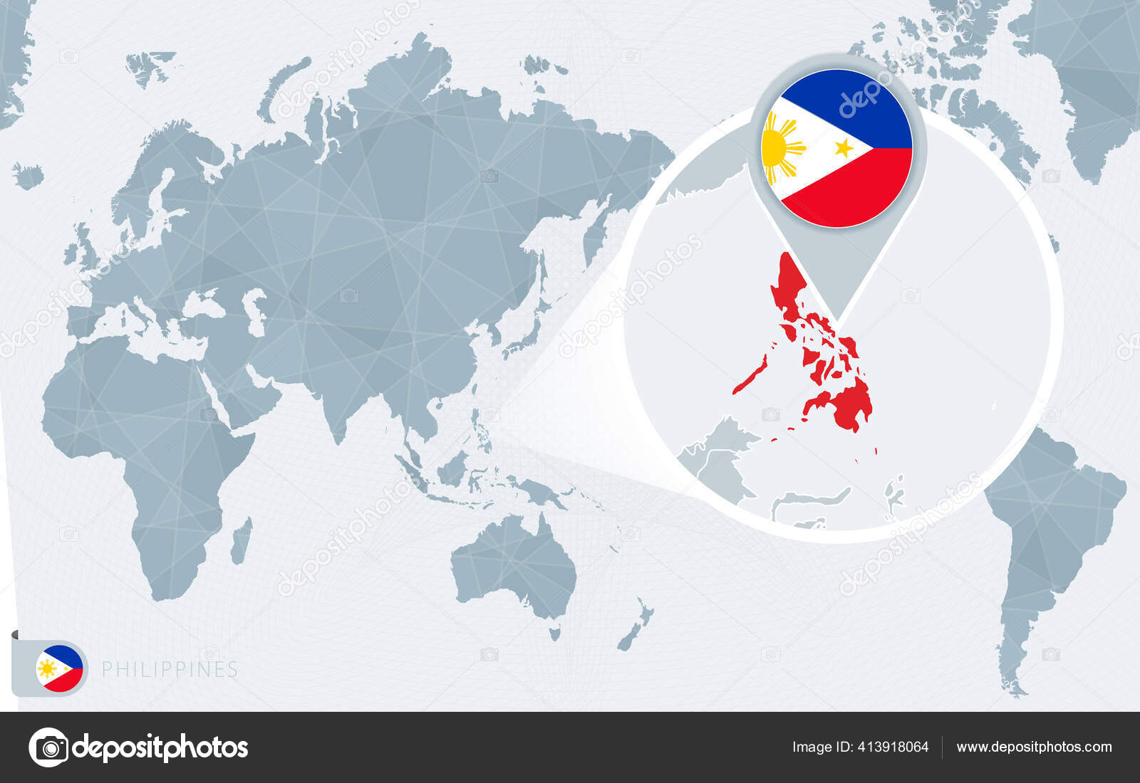 フィリピン 自然図ベクター地図素材のダウンロード販売アフロモール