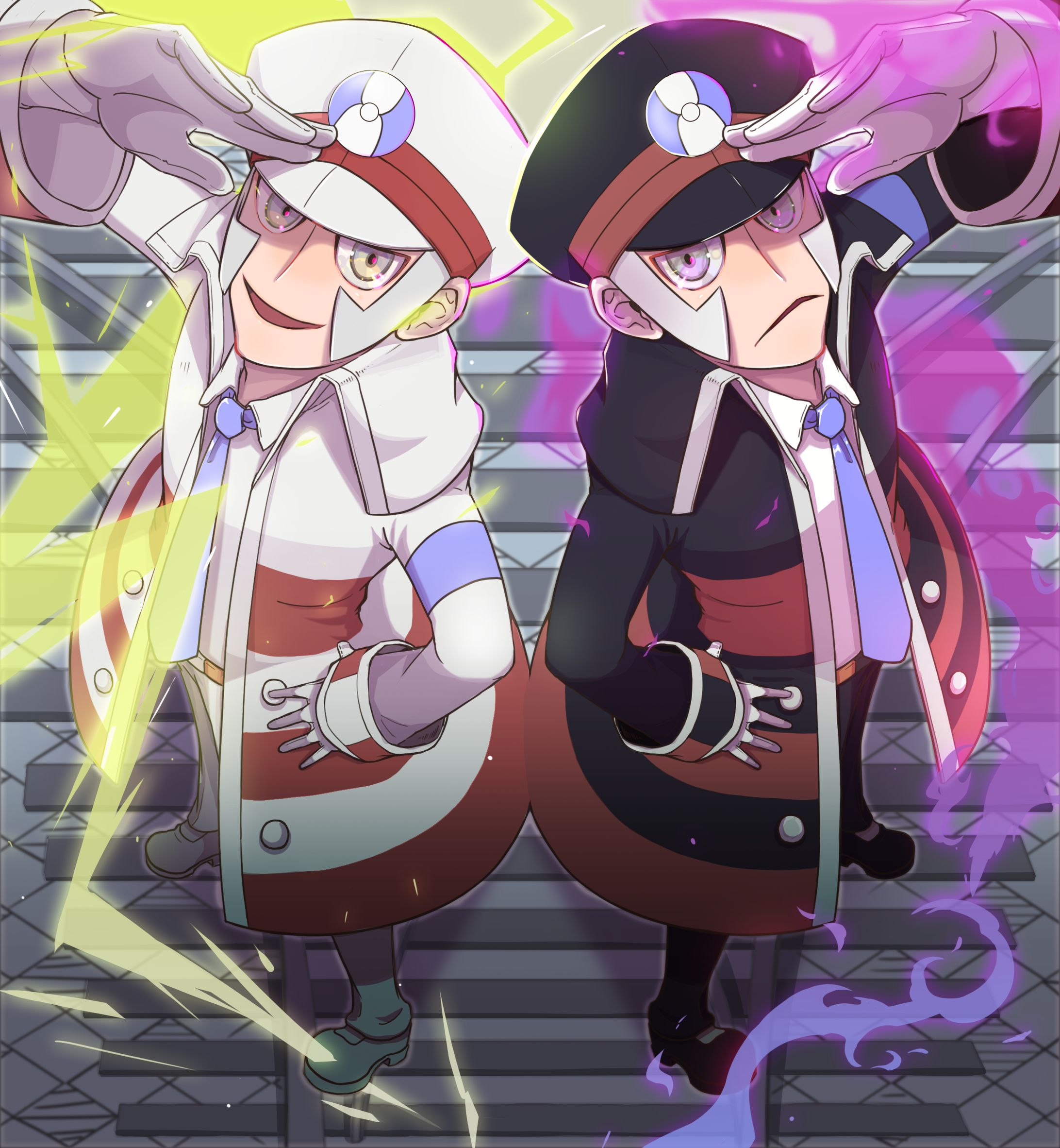 ポケモンB2W2：スーパーマルチトレイン49連戦目はサブウェイマスターのノボリ＆クダリとの対戦。蒼き月に耀く夜空で留まりし羽根 ポケモン幻影夜天