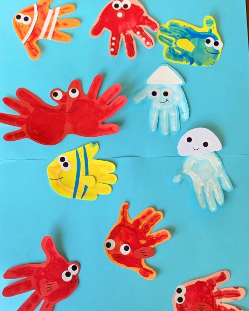 海の生き物をプチプチで作る楽しさ