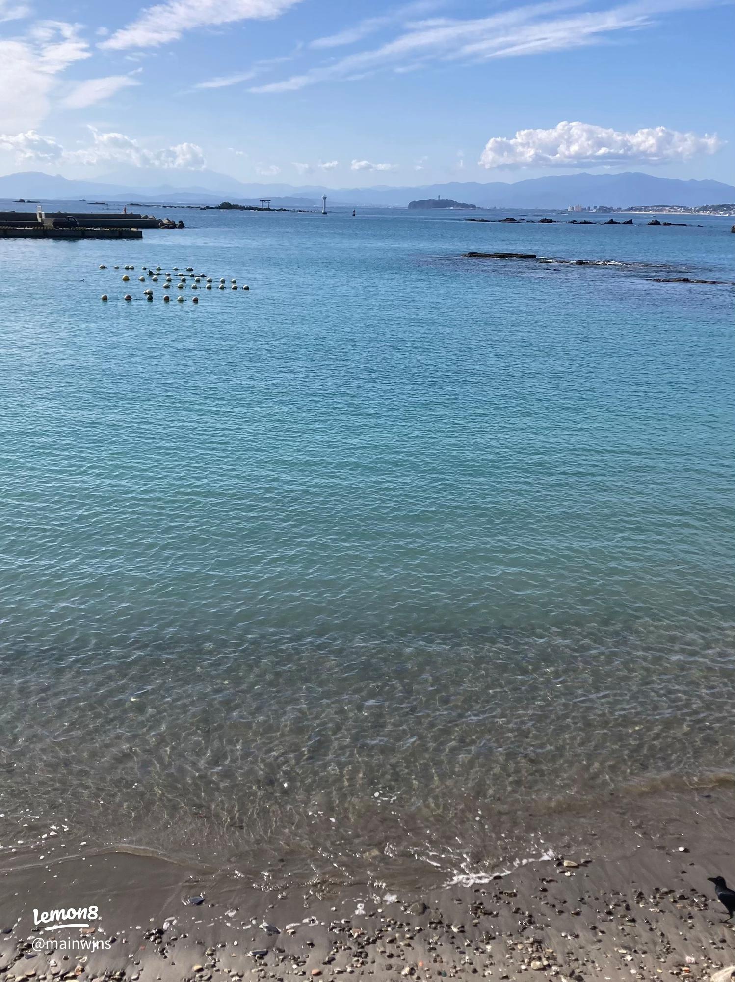 葉山の真名瀬海岸での癒しのひととき