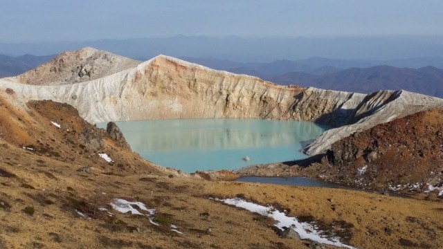 草津白根山 湯釜付近 R292