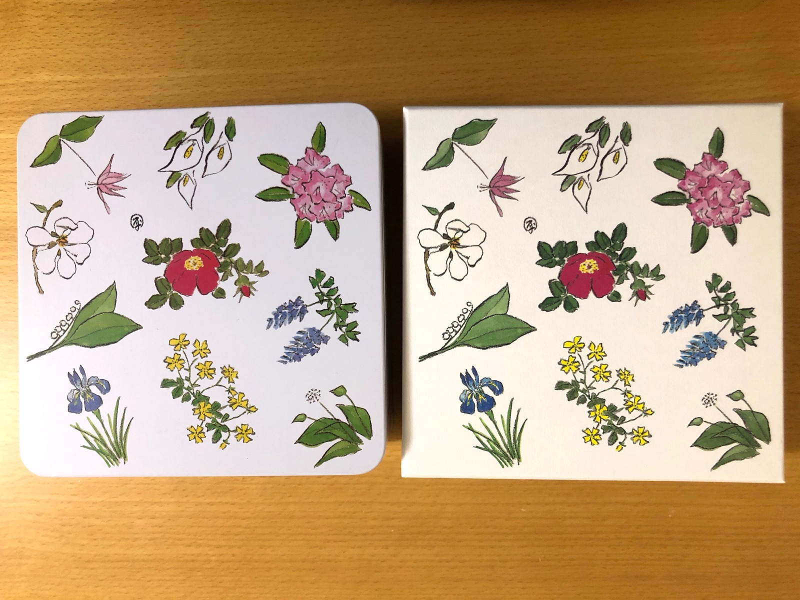 いろんなクッキー缶食べたけど、これが1番🏆 六花亭のクッキー缶まるさんかくしかく こういうのだいたい好みじゃないやつ入ってるけど、これは全部おいしくて好き