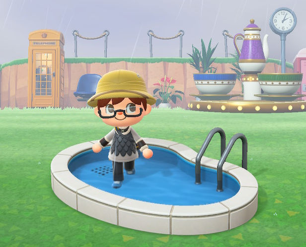 ✒️マイデザ配布 ꙳✧˖° リゾートプールのマイデザインです🌊