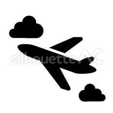 空を飛ぶ飛行機のイラスト 赤無料イラスト素材のillalet