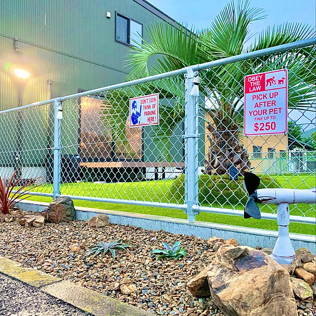 かっこいいアメリカンフェンスがある外構アイディアいっぱいお庭ブログ