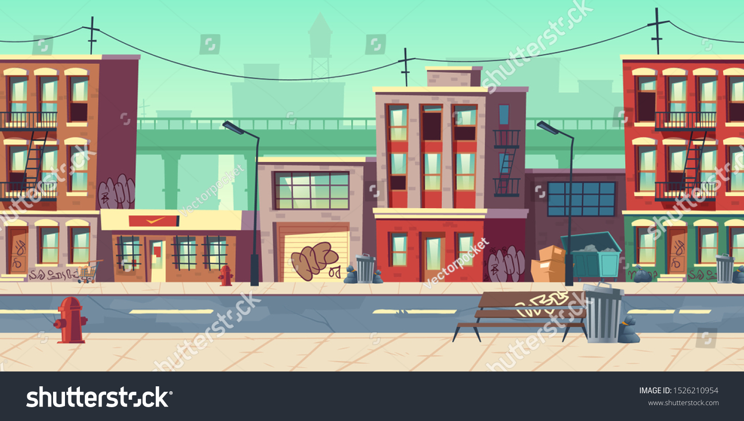 スラム街— ストックイラストレーション by © lenmdp32059201