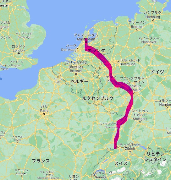 ライン川の三大聖堂8泊9日サンプル日程ドイツ・サイクリングツア