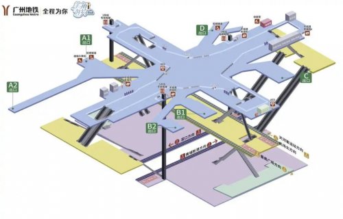 珠江新城站的日与夜