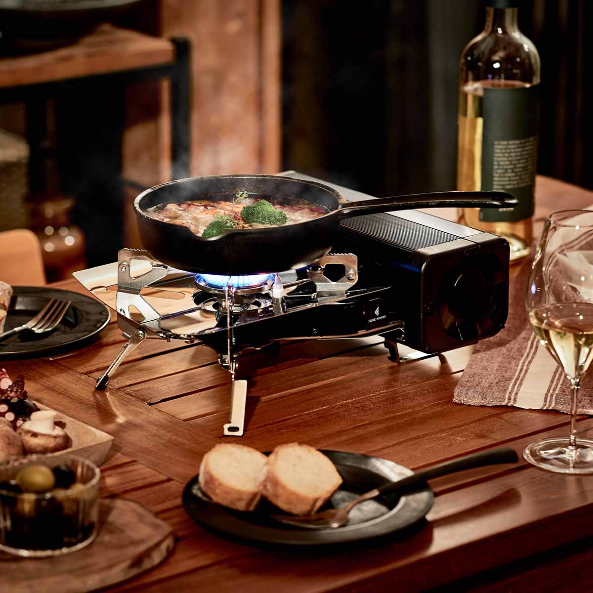 キャンプストーブ ポータブル キャンプ ストーブ コンボ