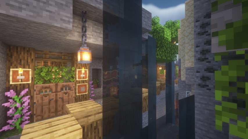 Minecraft渓谷に城郭都市を作る～Part5.SS003mihune さんのイラスト - ニコニコ静画 イラスト