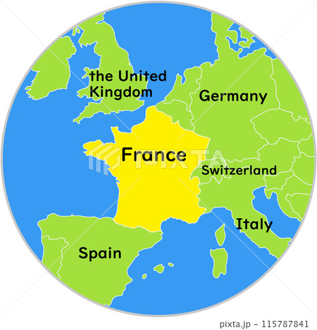 フランス世界地図