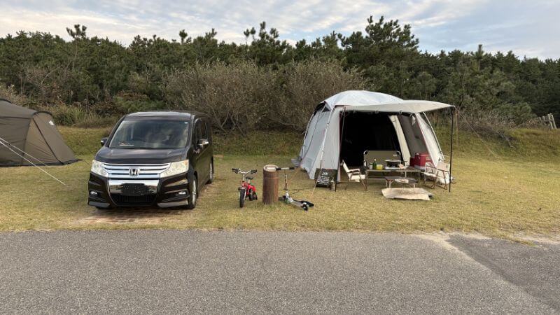 国分寺の洋服店:キャンプ場のソフトクリーム