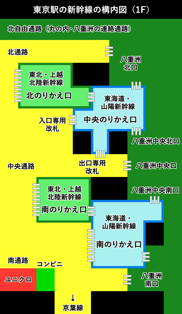 東京駅の日本橋口新幹線改札。乗り場からの行き方。時間限定で快適雪が好き ～軽井沢を拠点にスキーを楽しむ。たまにペット旅～