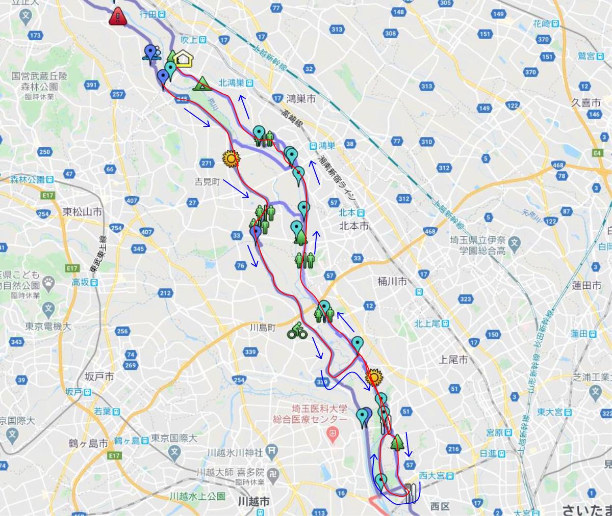 東京都 荒川河川敷を行く 定番東京満喫サイクリングサイクリングコースちりりん あさひのサイクリング総合情報サイト