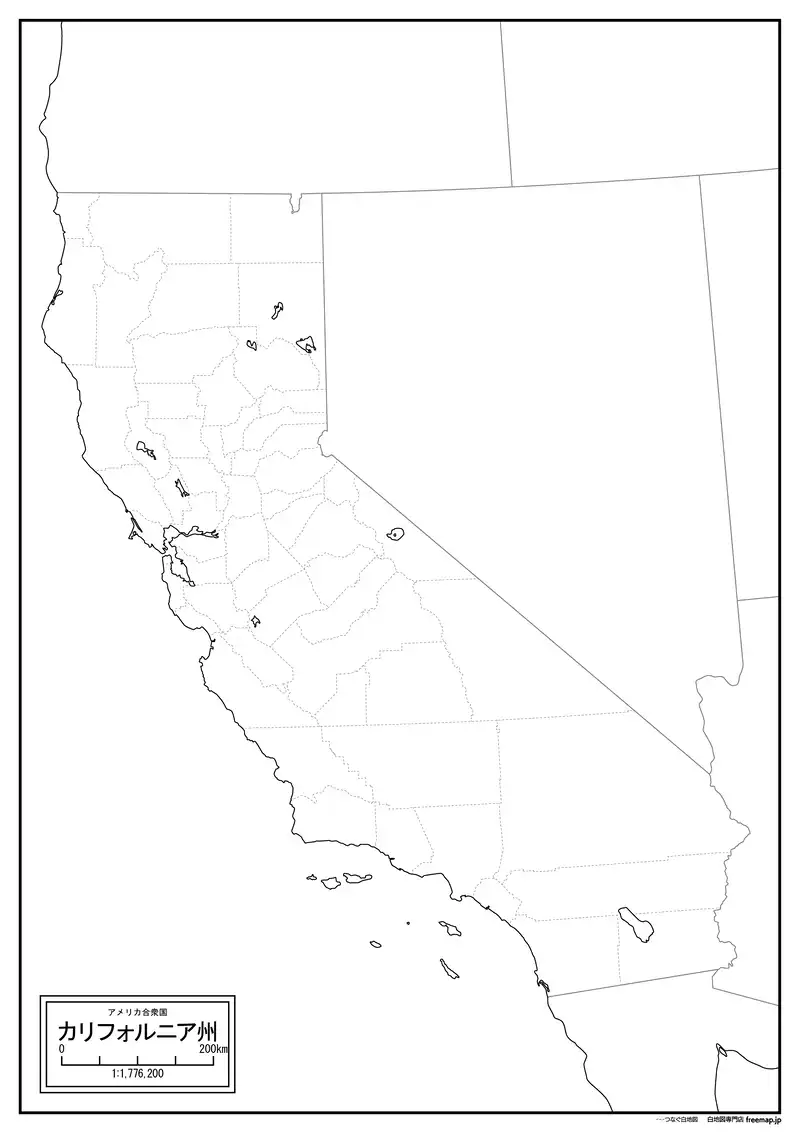 51 California Map With Counties