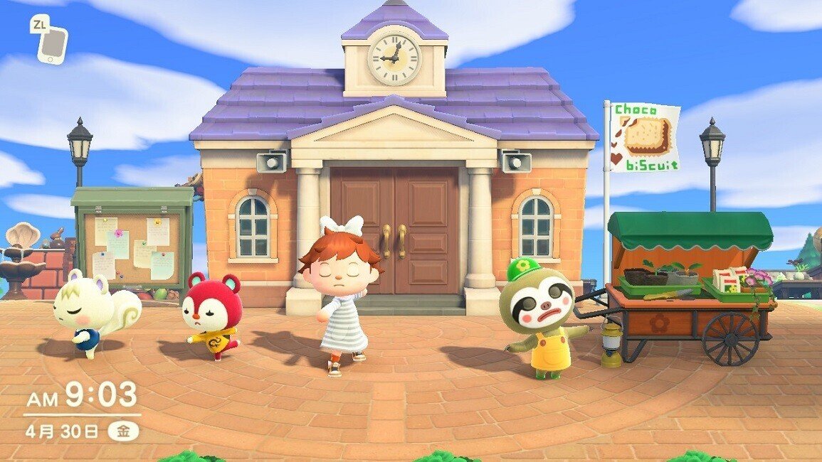 あつ森 part3：飛行場前に待合所を作る - NABE