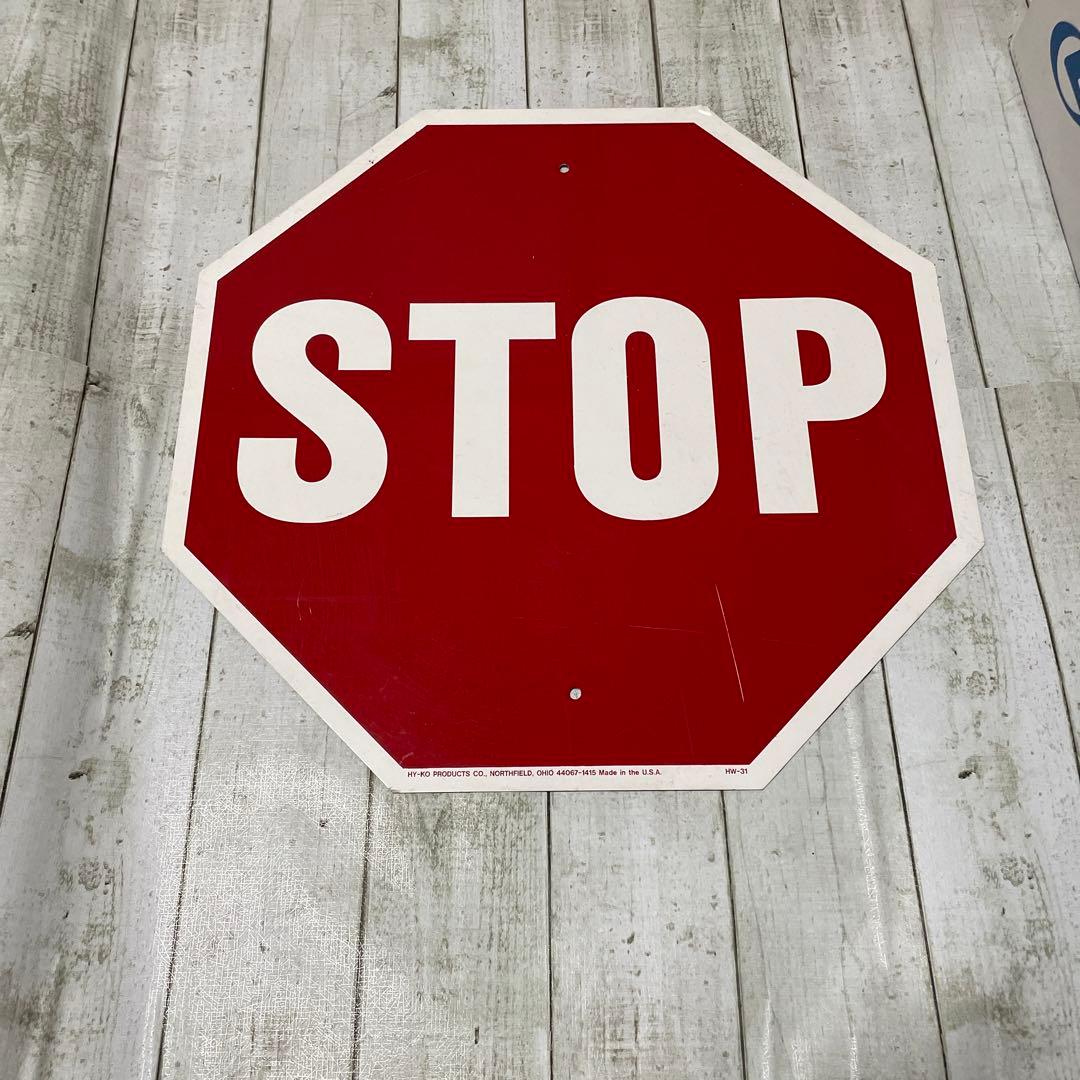 看板 アメリカ 道路標識 ヴィンテージ 白