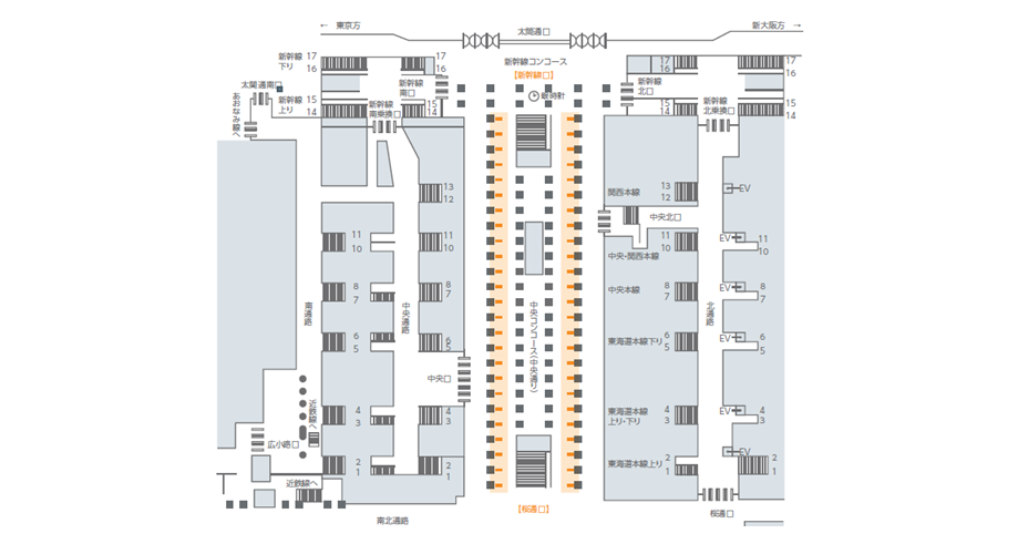 名古屋駅の喫煙所の詳細位置東海道新幹線の予約ガイド