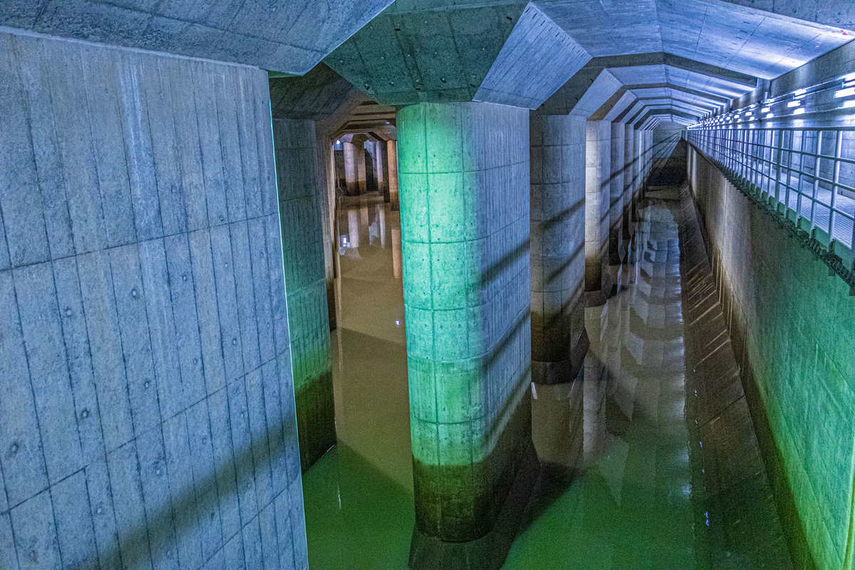 地底の大神殿！ 首都圏外郭放水路の見学 : 三道楽ノート