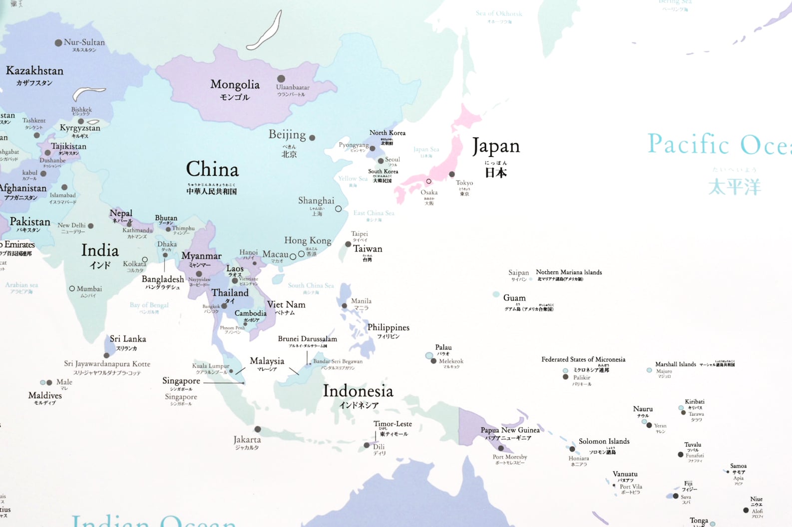 日本列島中心世界地図 10144000248 の写真・イラスト素材アマナイメージズ