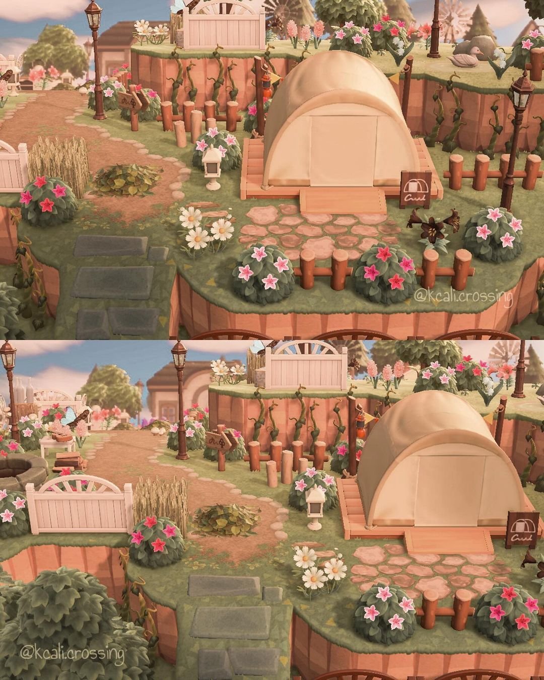 あつ森 シンプルおしゃれなグランピングエリア🏕キャンプサイトchamomile island season24 島クリエイト-YouTube