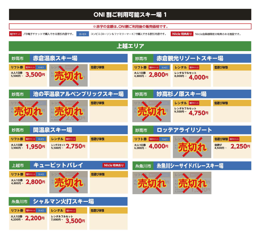 にいがたスキーONI割｜鬼割キャンペーン2022年11月25日(金)より販売開始！－鬼のような割引で、鬼のように滑る－ | 