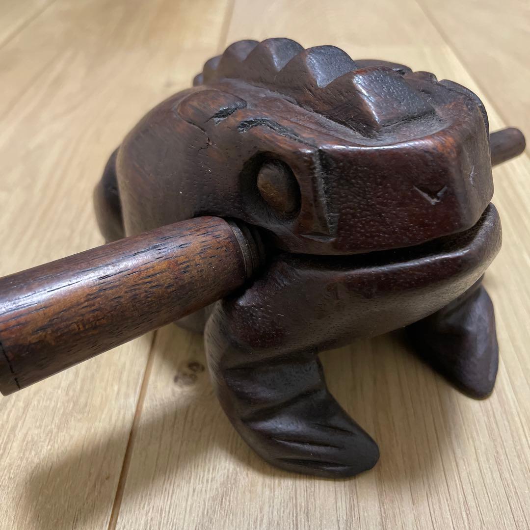 鳴くカエル モーコックS木製楽器 - ジャンベ・民族楽器、アジア・アフリカ雑貨『metri』