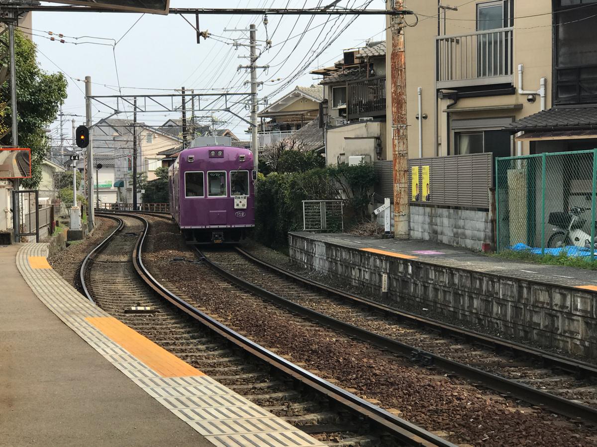 嵐電 太秦広隆寺駅にて京都時空散歩Take a Walk