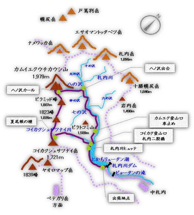 ３回目のカムイエクウチカウシ山～ヒグマは３頭でした！ ２００９