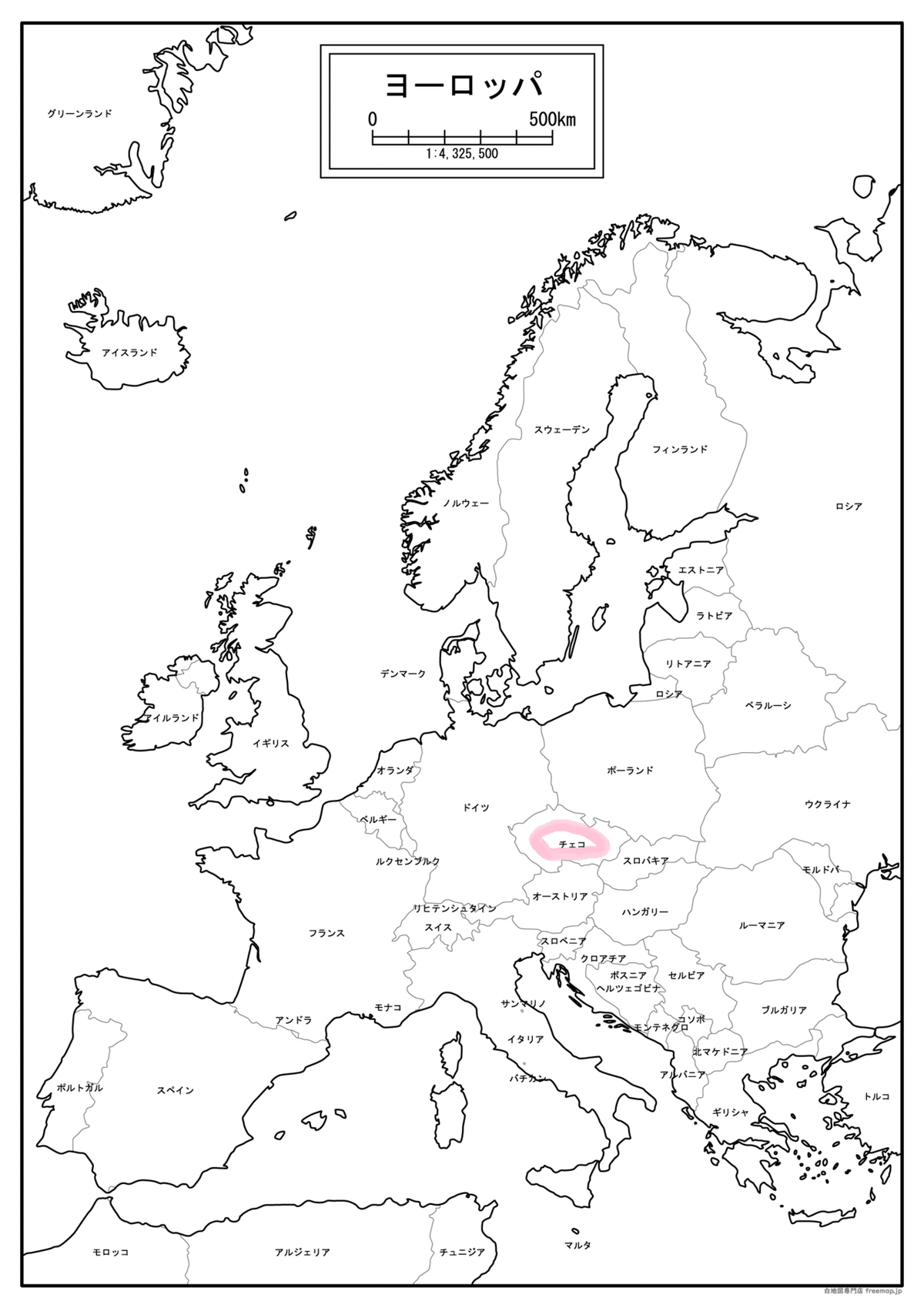 チェコ共和国 チェコスロバキア 地図 -