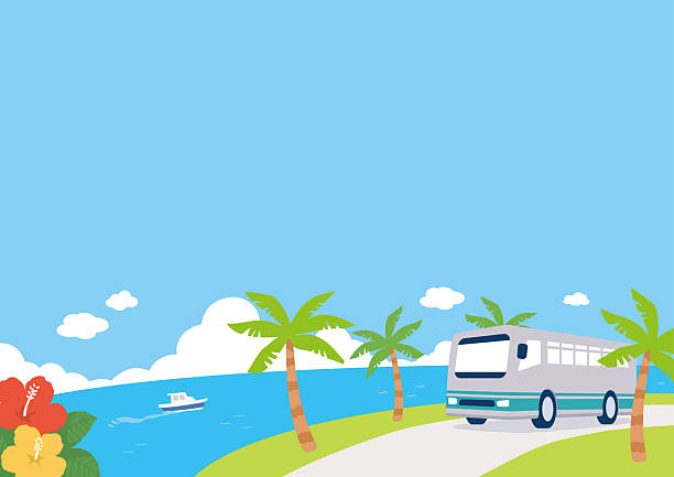 観光バス：イラスト無料