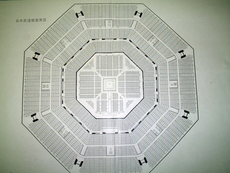 日本武道館のスタンド席の座席表と見え方ライブ基地