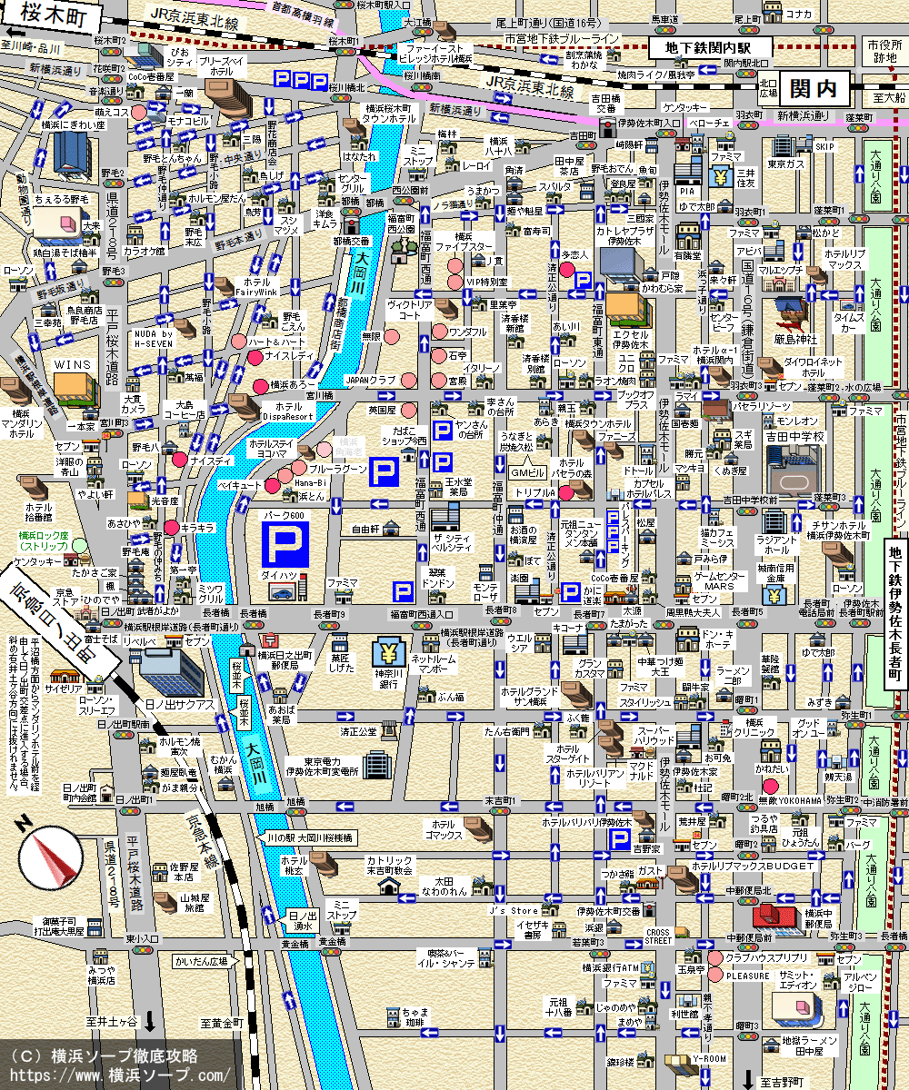 関内、福富町、日ノ出町、桜木町、曙町など横浜市内を完全網羅～横浜ソープ徹底攻略～