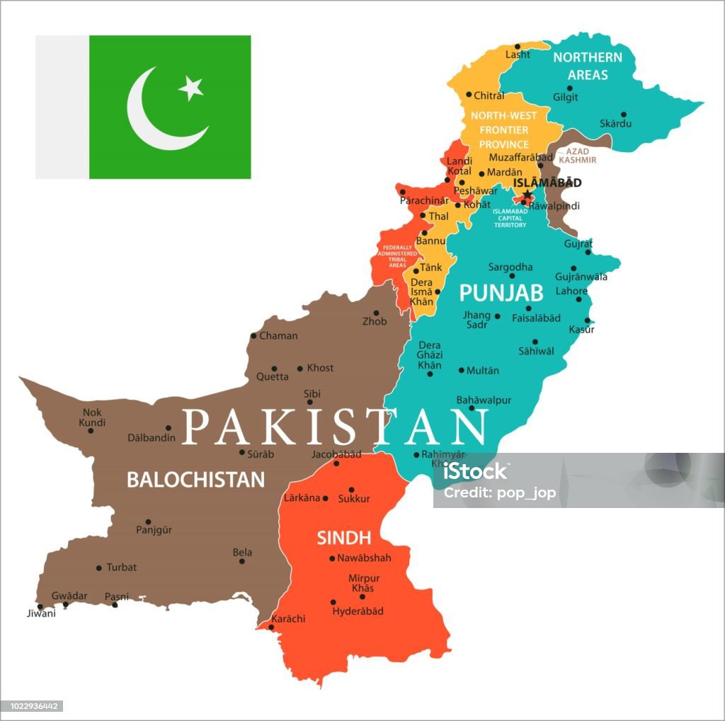 3d スタイルでパキスタンのマップデザイン青いパキスタン地図と国旗輪郭形輪郭白のシンプルなベクトルマップ -イラストレーションのベクターアート素材や画像を多数ご用意