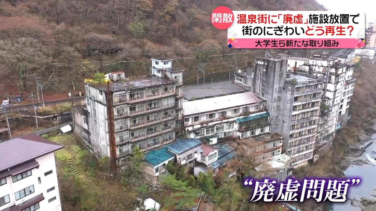 群馬県水上温泉 3 、寂れた温泉街の廃墟群