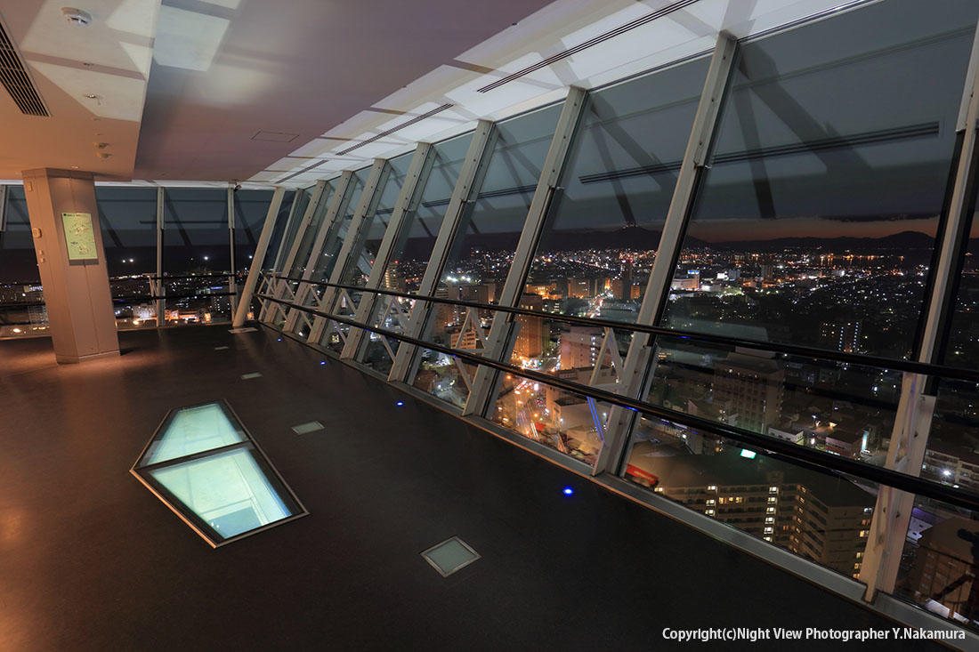 五稜郭タワー展望台から望む函館市街と函館山遠望 10247019006 の写真・イラスト素材アマナイメージズ