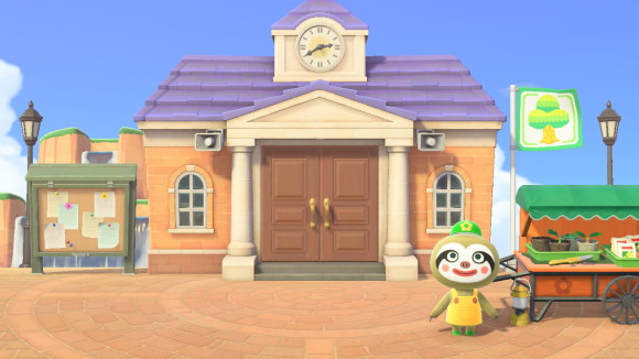 あつ森 飛行場と案内所が近くてもできる案内所前広場：Charlotte島 島クリエイト案内所