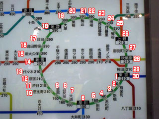 山手線の路線図まとめ 内回りと外回りの違い、停車駅一覧、乗り換え路線などだにえるぶろぐ