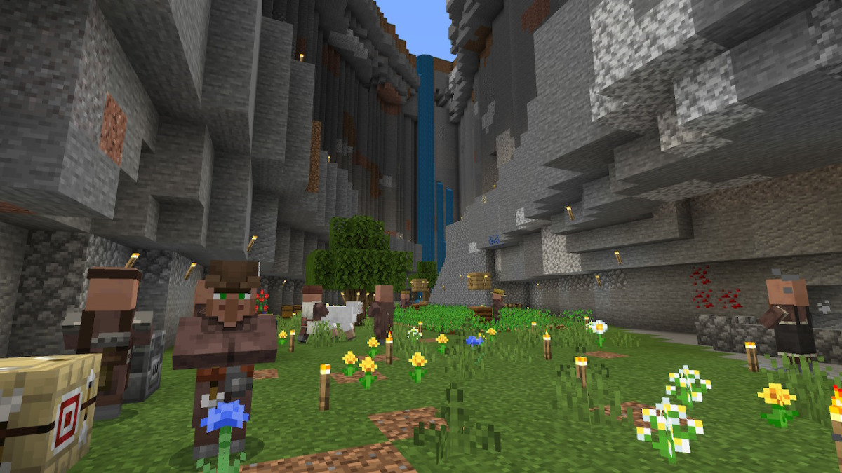 マイクラ建築 地下渓谷 2