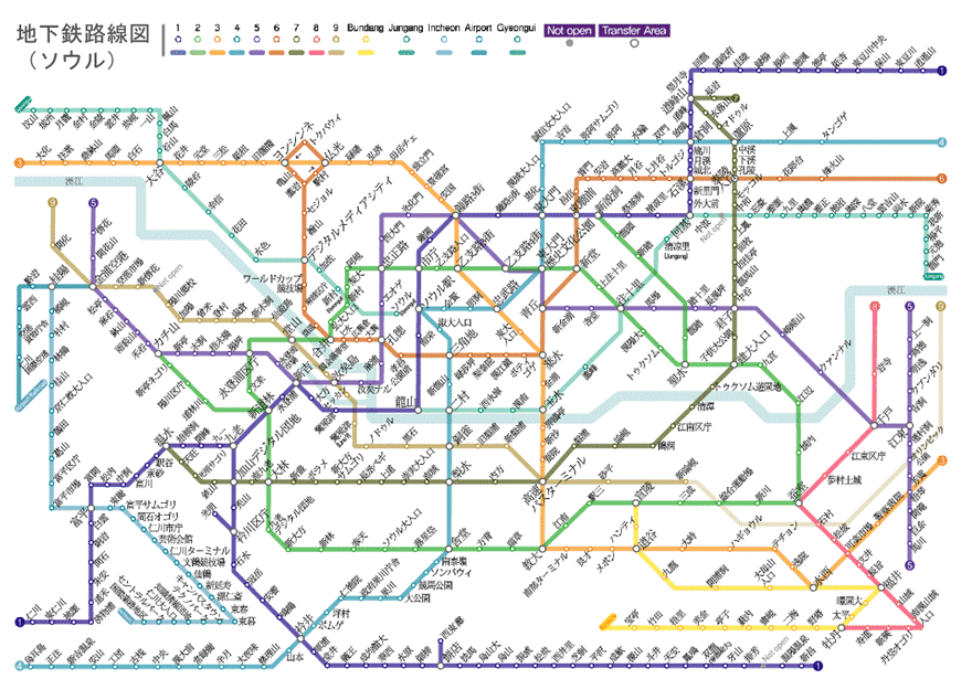 釜山地下鉄路線図クロスステッチパターン：韓国地下鉄路線図 PDFダウンロード- Etsy 日本