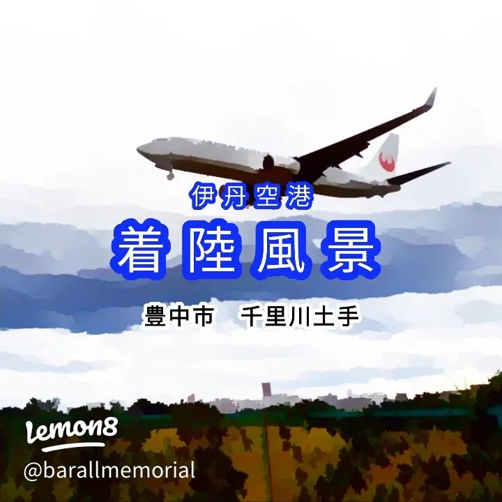 大阪の千里川土手で迫力の飛行機を楽しむ