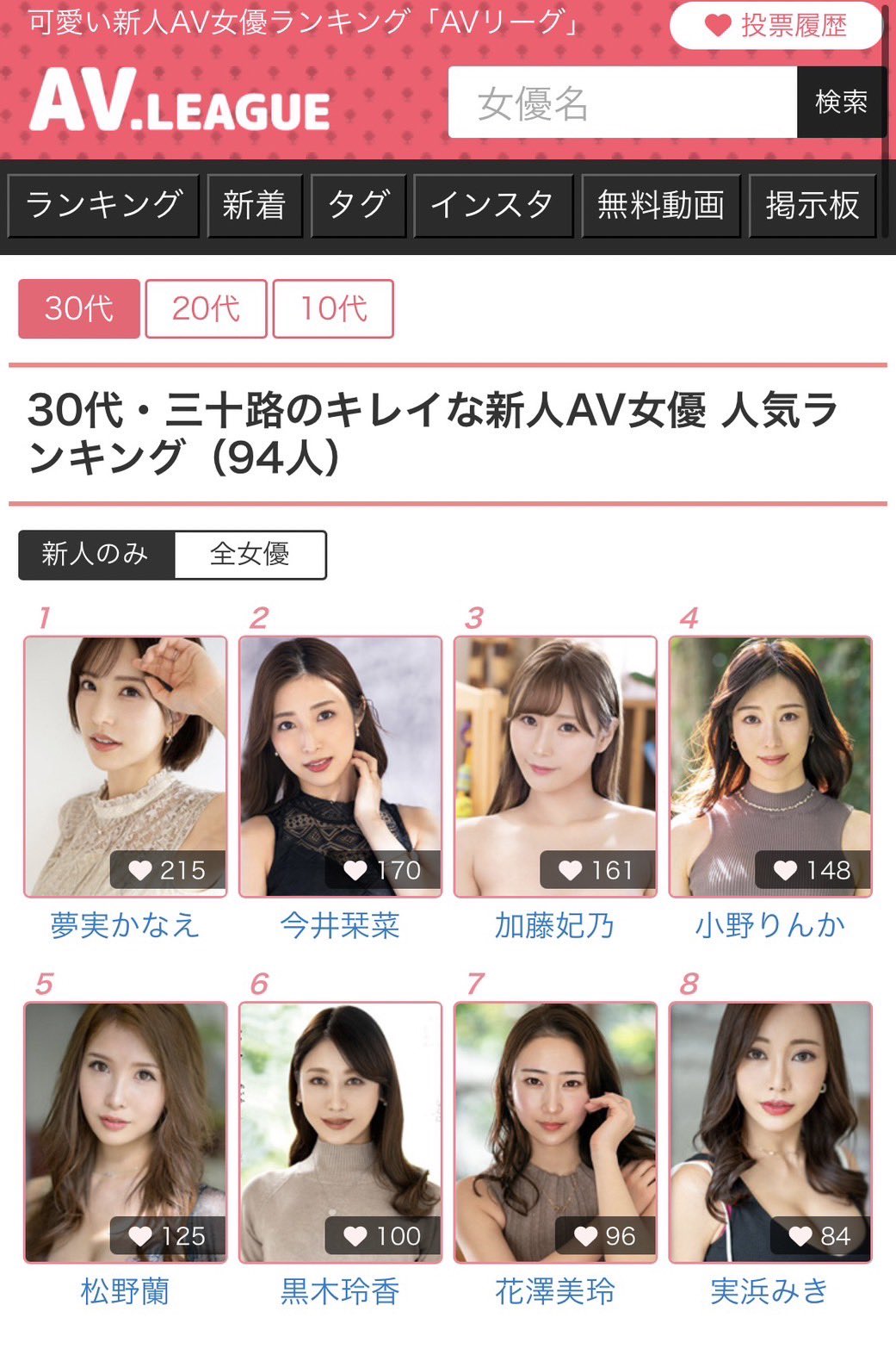 30代AV女優ランキング！スケベで美人な三十路女優30人を画像で紹介