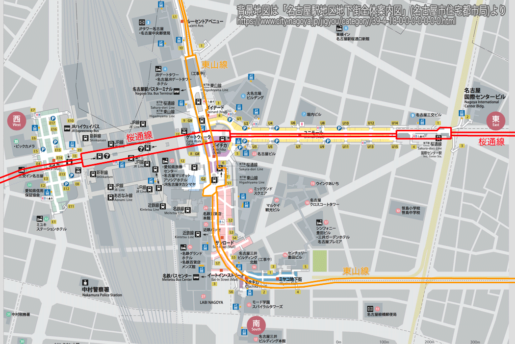 名古屋駅の構内をわかりやすく解説！写真が豊富でわかりやすいわちろぐ