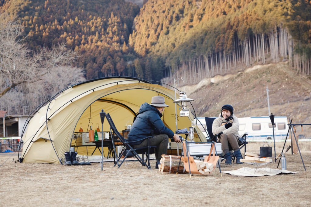 ウッドトップアウトドアテーブル ローテーブル 木製 コンパクト 軽量