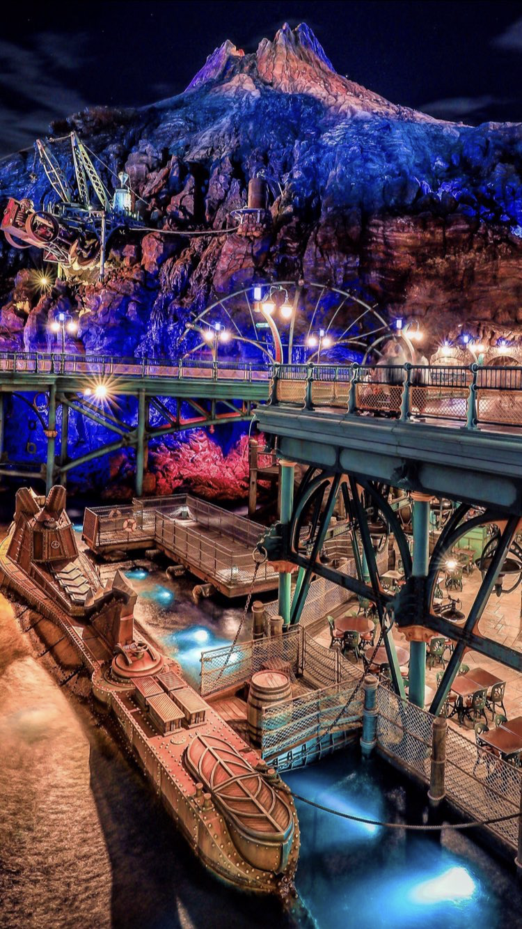 ディズニーランドの夜景iPhone スマホ壁紙ギャラリ