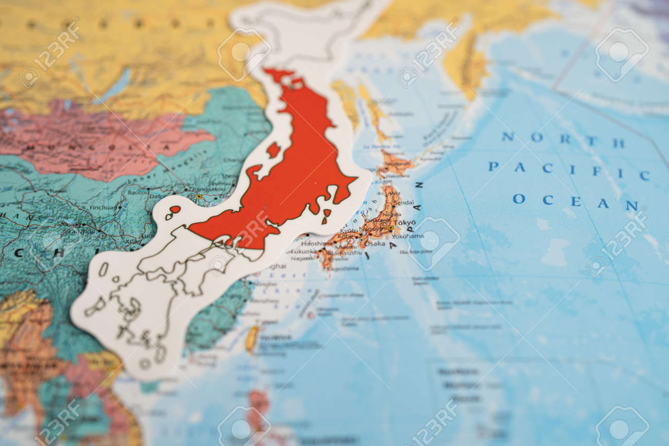 世界地図ポスタースロバキア、タイ、中国、日本 – Hotdogger