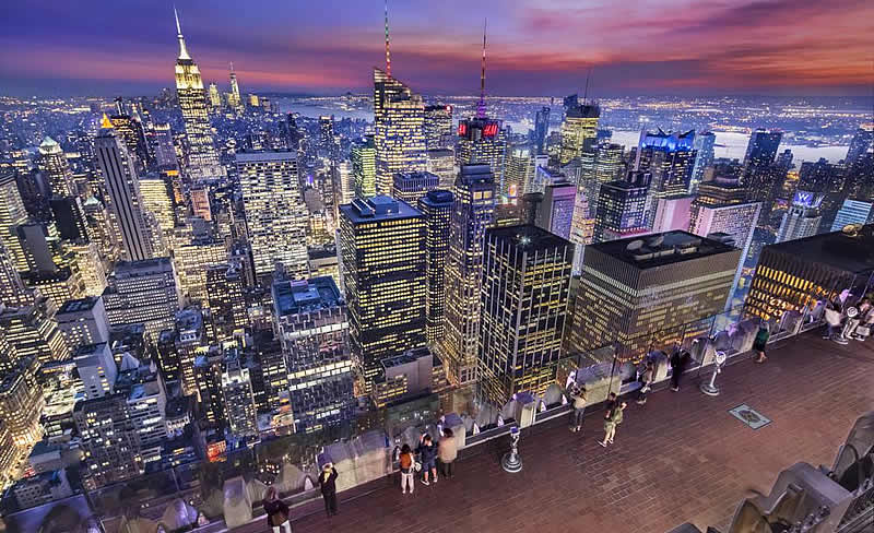 ニューヨークの絶景な夜景スポットプチ優雅に弾丸旅行