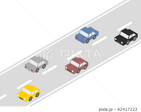 車と道路のイラスト イラスト素材6968370- フォトライブラリ