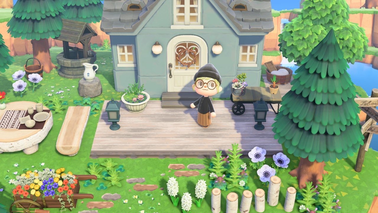 あつ森 板の床を描く方法 お洒落なウッドデッキへこころぐゲーム