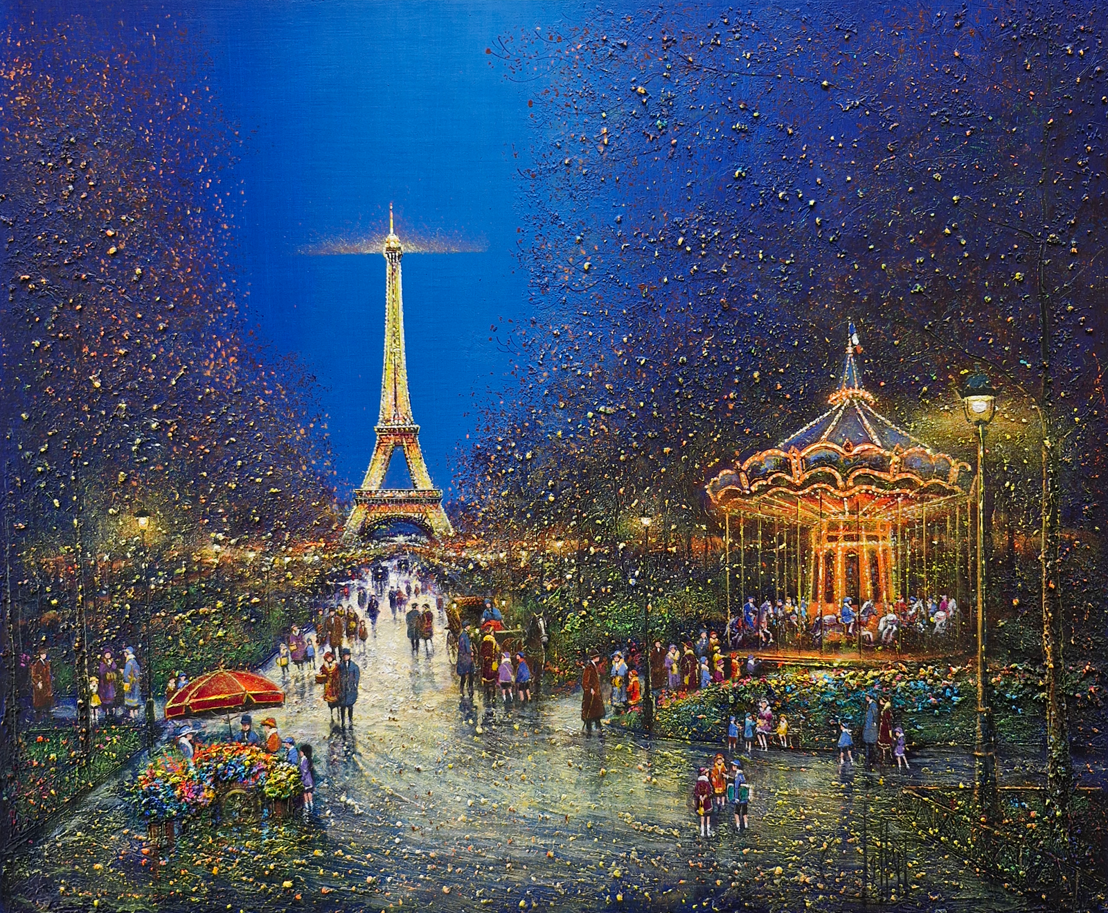 エッフェル塔の夜景iPhone スマホ壁紙ギャラリ